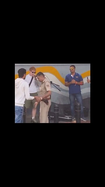 Ed Sheeran Does A Surprise Concert In Streets Of Bangalore, India… Only To Have A Cop Pull The Plug