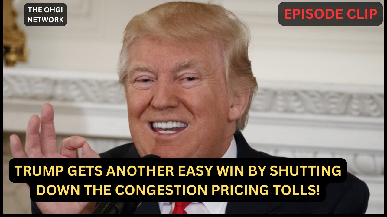 Trump gets another easy win by shutting down the congestion pricing tolls! Dems are making it easy!