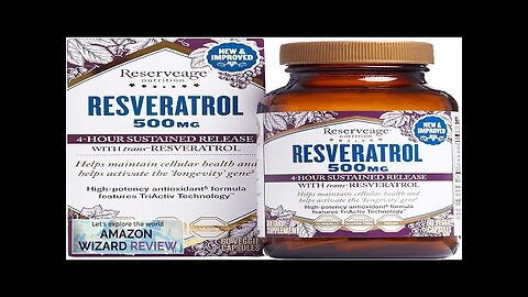 Reserveage Beauty Resveratrol 500 mg Antioxidant Supplement for Heart and Cellular Health Review