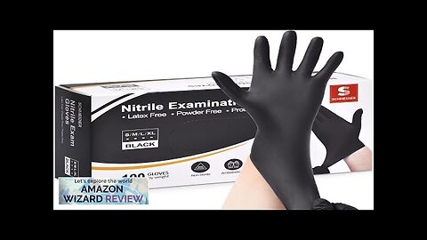 Schneider Nitrile Exam Gloves Black Medium 100-ct Box 4-mil Latex-Free Powder-Free Review