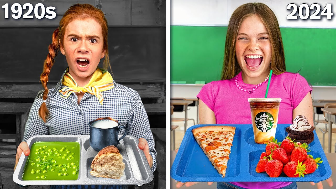 My Daughter's Eats 100 Year's of School Lunches! ft/ Harper Zilmer?