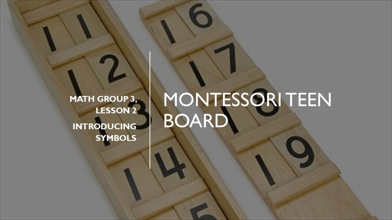 Montessori Teens Board: Introducing Quantity (AMI Math Group 3 - Lesson 1)