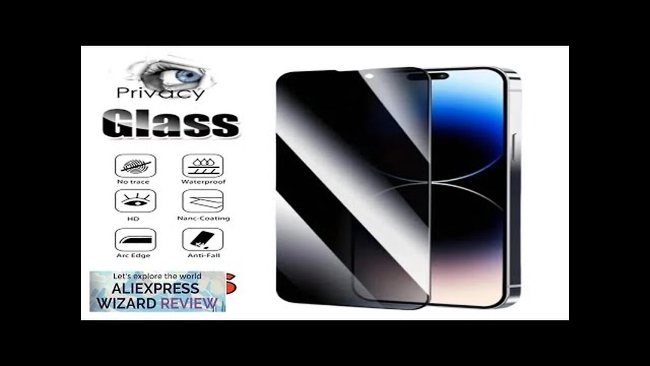 1 PCS Privacy Screen Protector For iPhone 15 Pro Max 14 13 Review