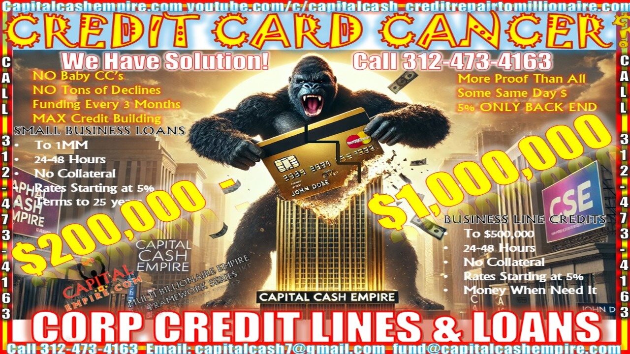 GOT CREDIT CARD CANCER? DON'T LET IT KILL YOUR FILE! WANT HELP? WE HAVE THE SOLUTION #entrepreneur