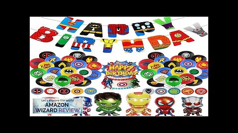 Avengers Birthday DecorationSuperhero Birthday Party Suppliesmarvel birthday Review