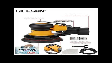 HIFESON Pneumatic Sander Polisher-with Vacuuming 5'' 125mm Car Paint Care Tool Polishing Review