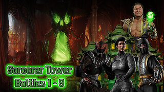 MK Mobile. Sorcerers Tower Battles 1 - 9