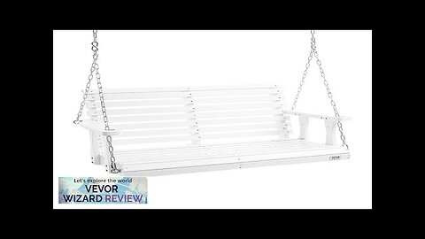 VEVOR Wooden Porch Swing 4 ft Patio bench swing for Courtyard Review