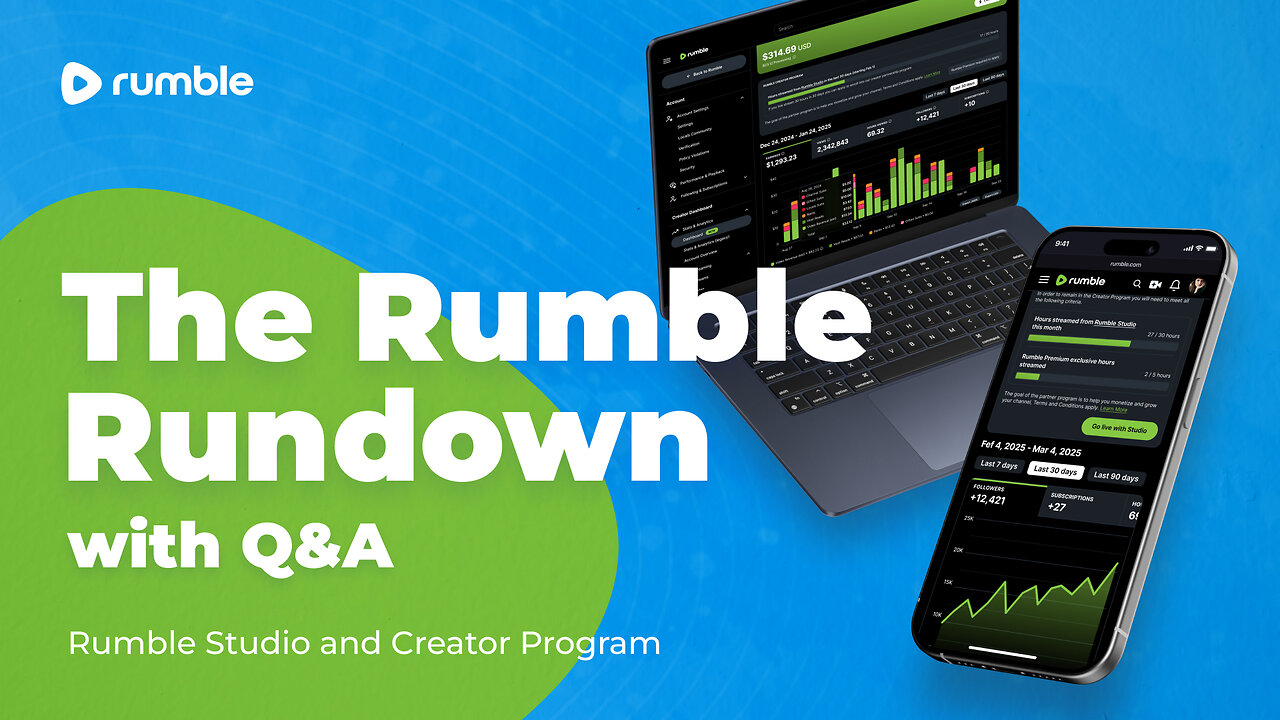 The Rumble Rundown: Rumble Studio and Creator Program