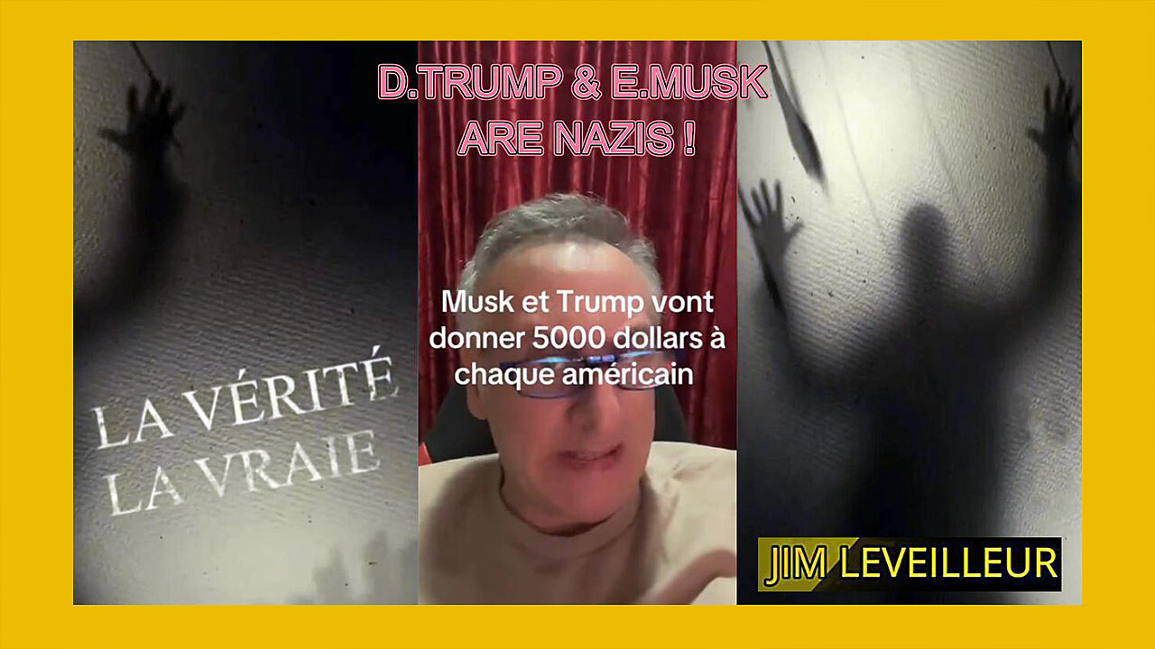 D.TRUMP et E.MUSK sont des "NAZIS" ... Jim Leveilleur (Hd 720)