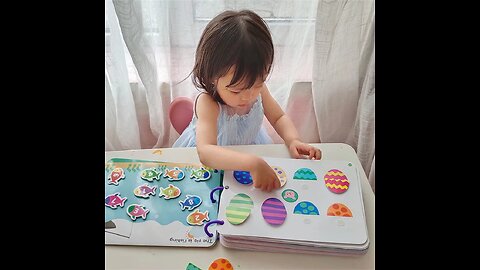 Montessori Paste Quiet Book Children Toy Paste My First Busy Kids Book