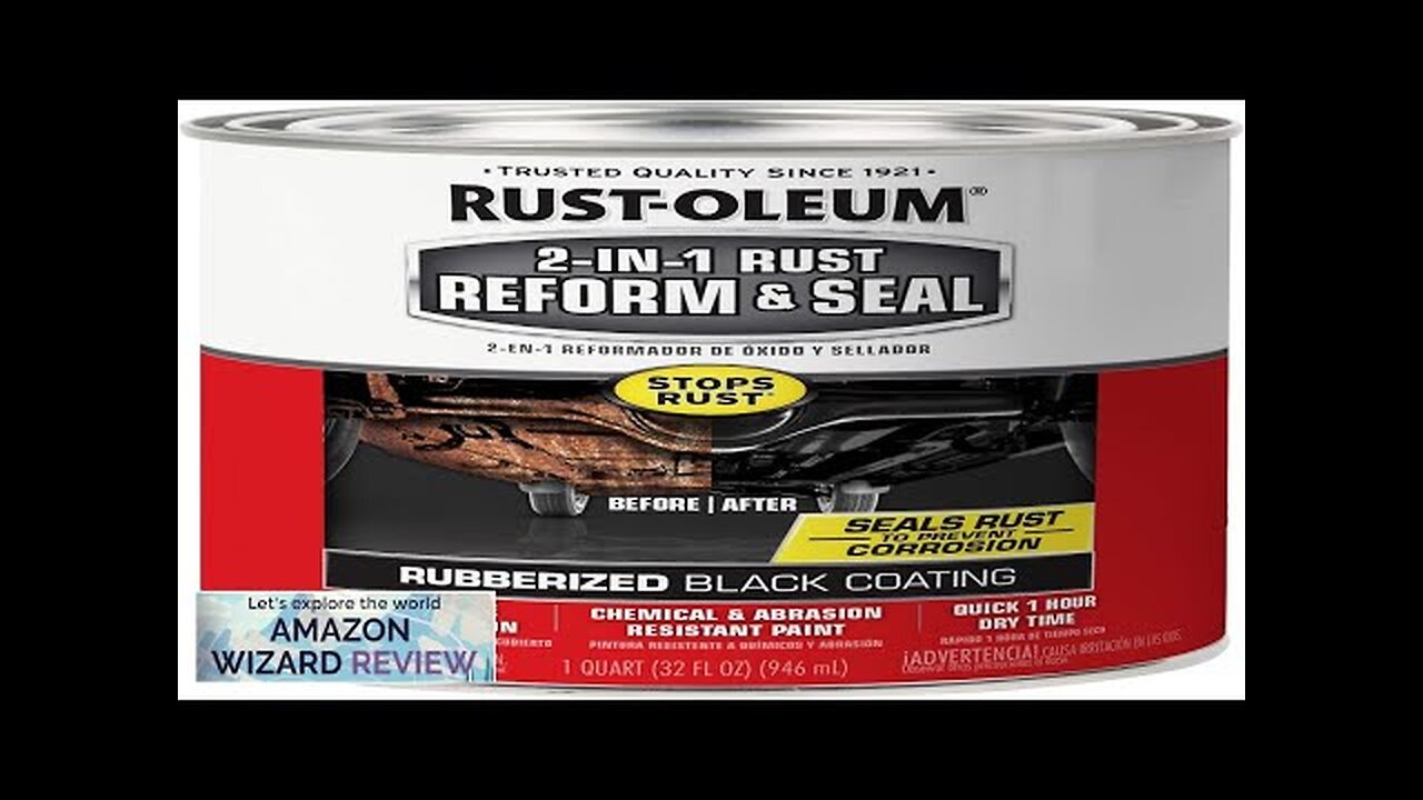 Rust-Oleum 344763 Automotive 2-in-1 Rust Reform & Seal Quart Black 32 Fl Review