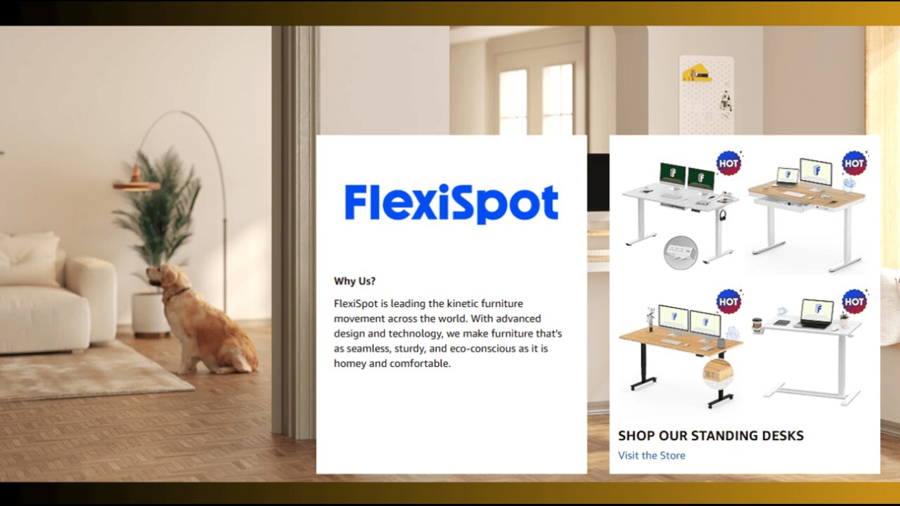 FLEXISPOT Mobile Standing Desk with Wheels Pneumatic Laptop Desk Rolling Computer