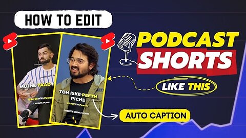 🎙️How to Make Podcast Shorts for YouTube ✨Like @ScrollWithPawan7