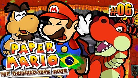 Paper Mario: A porta dos mil anos. Ep.[06] - Topo do Castelo, Glutossauro!