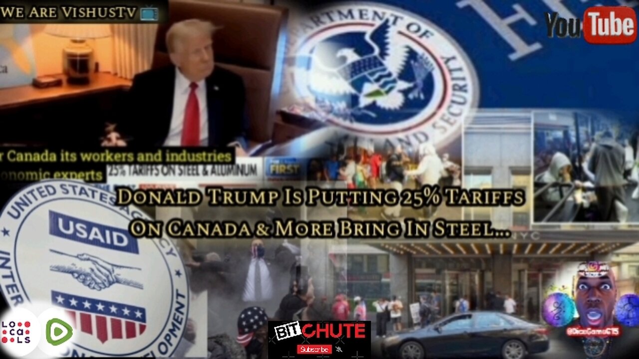 Donald Trump Is Putting 25% Tariffs On Canada And More Bringing In Steel... #VishusTv 📺