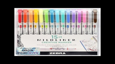 Zebra Pen Mildliner Double Ended Highlighter Set Broad and Fine Point Tips Review