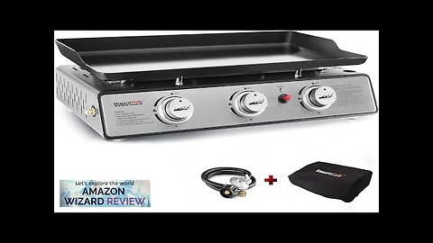 Royal Gourmet PD1301S Portable 24-Inch 3-Burner Table Top Gas Grill Griddle Review