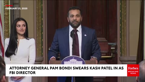 BREAKING NEWS: Kash Patel Pledges Accountability In FBI After Swearing In Ceremony