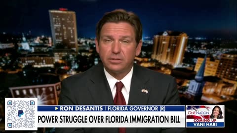 GOV DESANTIS UNLOADS ON FLORIDA RINOS IMMIGRATION BILL