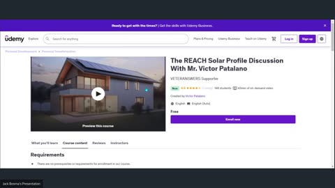 The REACH Solar Profile Discussion Demo