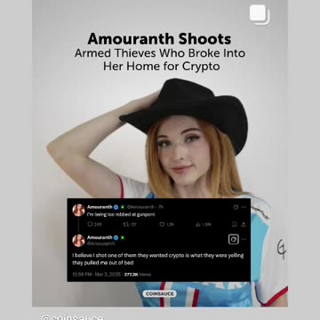Amouranth was selling crypto money 💰 and bitcoins but why she have been more careful 03/5/25