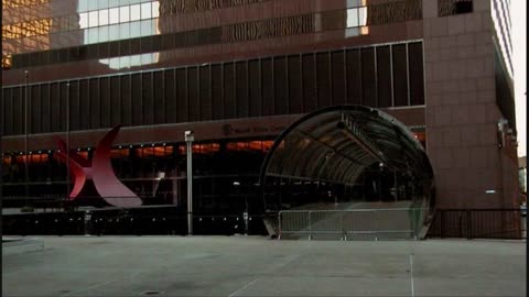 911 WTC 7 Footbridge And Promenade Vesey Street Damage Before Collapse