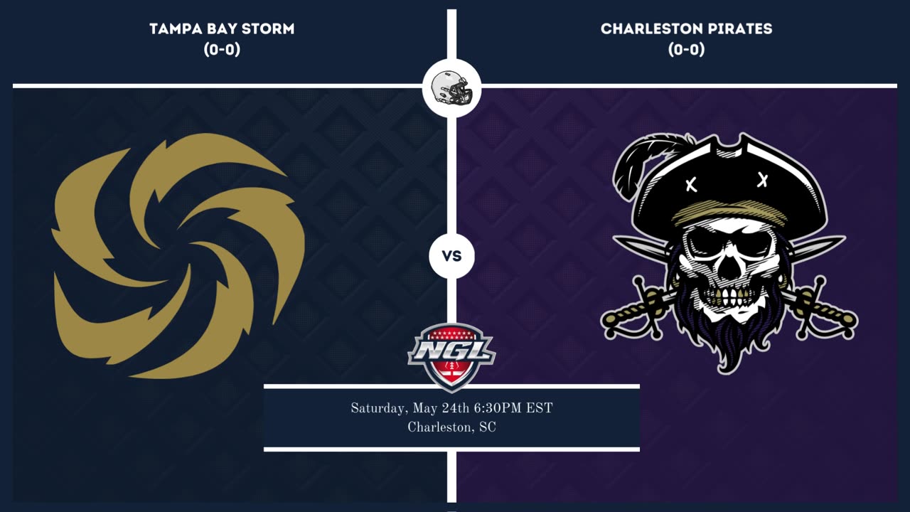 Tampa Bay Storm vs. Charleston Pirates | National Gridiron League