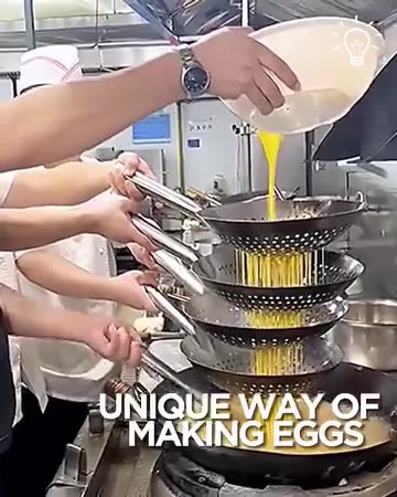 Making eggs in a unique way!
