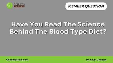 Have You Read The Science Behind The Blood Type Diet?