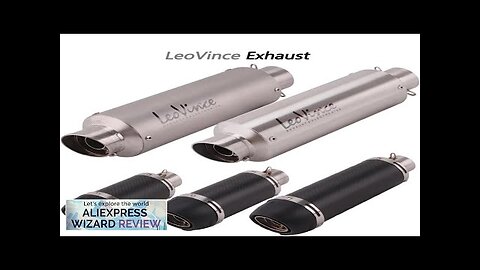 Universal 51MM Motorcycle Exhaust Muffler Pipe Escape Moto LeoVince for kawasaki er6n Review