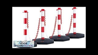 VEVOR Adjustable Traffic Delineator Post Cones 4 Pack Traffic Safety Delineator Barrier Review