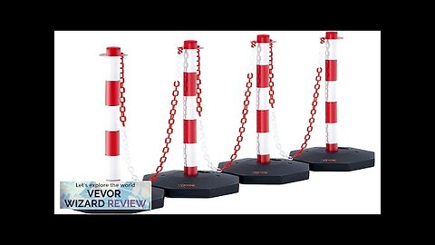 VEVOR Adjustable Traffic Delineator Post Cones 4 Pack Traffic Safety Delineator Barrier Review