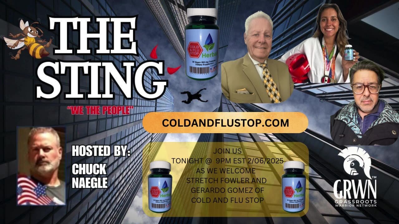 The Sting Podcast welcomes STRETCH FOWLER AND GERARDO GOMEZ OF COLD AND FLU STOP