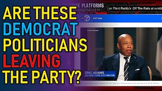 The LEFT is leaving their own. Democrat politicians are sounding more like Republicans.