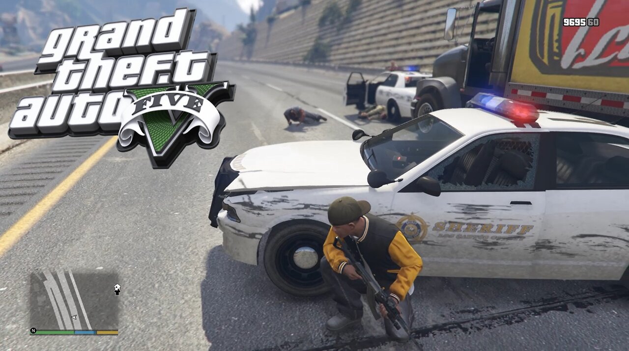 GTA 5 Police Pursuit Driving Police car Ultimate Simulator crazy chase #106