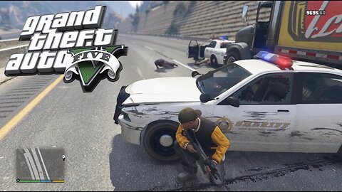 GTA 5 Police Pursuit Driving Police car Ultimate Simulator crazy chase #106