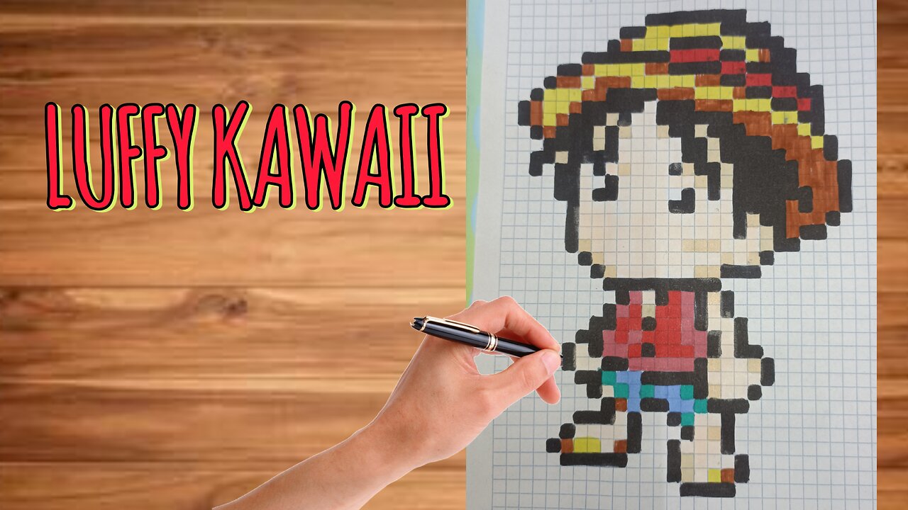 Luffy Kawaii pixel art