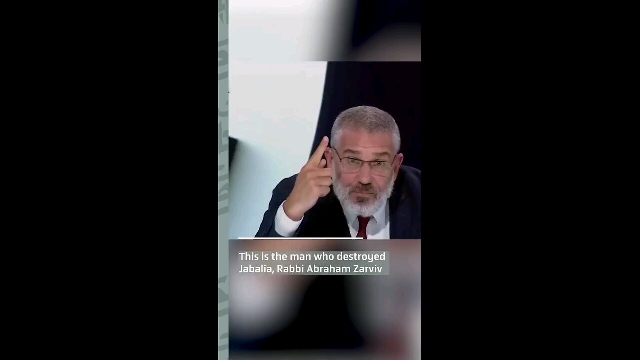 Israeli Rabbi Abraham Zarviv, who served in Gaza as a D9 bulldozer, is proud 2 admit his crime on TV