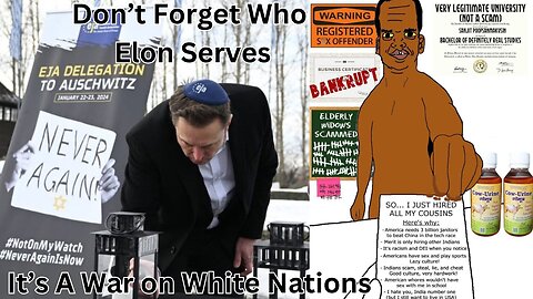 The Jeetpocalypse, Part IV. Elon Musk Is A Fraud. The Ethnic Replacement Campaign, War On Whites