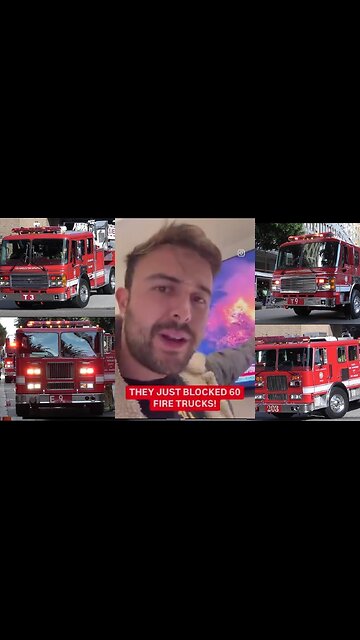 Oregon sent 60 Fire Trucks only to be stopped in San Francisco for ‘Emissions Testing’!