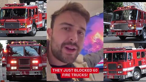 Oregon sent 60 Fire Trucks only to be stopped in San Francisco for ‘Emissions Testing’!