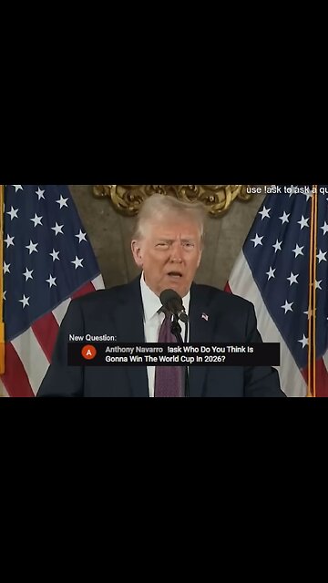 Trump answered my question