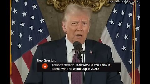 Trump answered my question