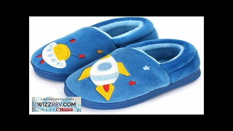 ESTAMICO Girls Cute Cartoon Slippers with Memory Foam Kids Plush Warm Winter Review