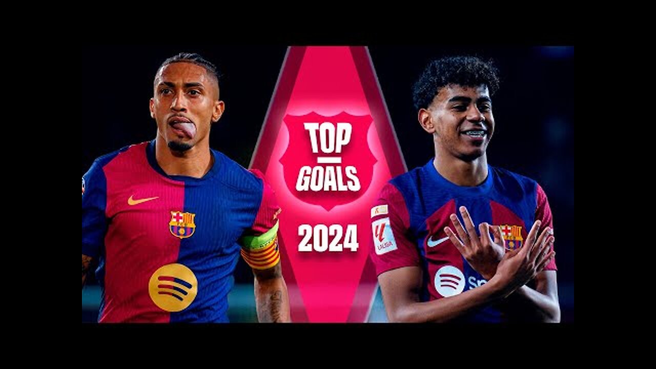 THE BEST GOALS OF FC BARCELONA IN 2024 💙❤️🔥