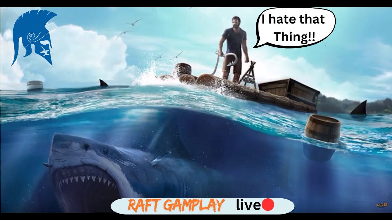 Sharks, warthogs and giant birds what else is there to kill me!!! Raft gameplay