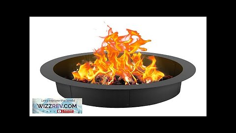 VEVOR Fire Pit Ring Round 36 Inch Outer Steel Liner DIY Campfire Review