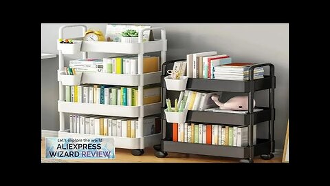 Mobile Storage Rack Trolley Magazine Shelf Rolling Kitchen Utility Trolley With Wheels Review