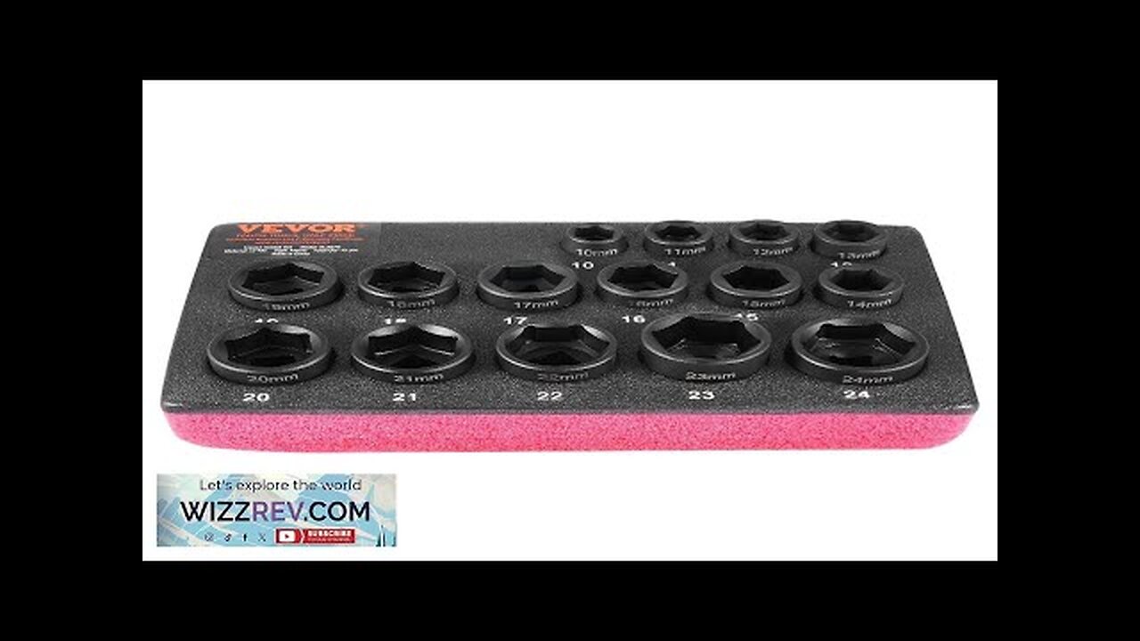 VEVOR Impact Sockets Set 15pcs 6-Point 3/8" Drive Bit Ratchet Tool Kit Review